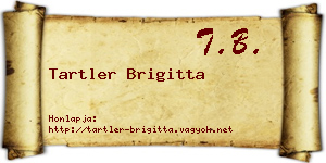 Tartler Brigitta névjegykártya